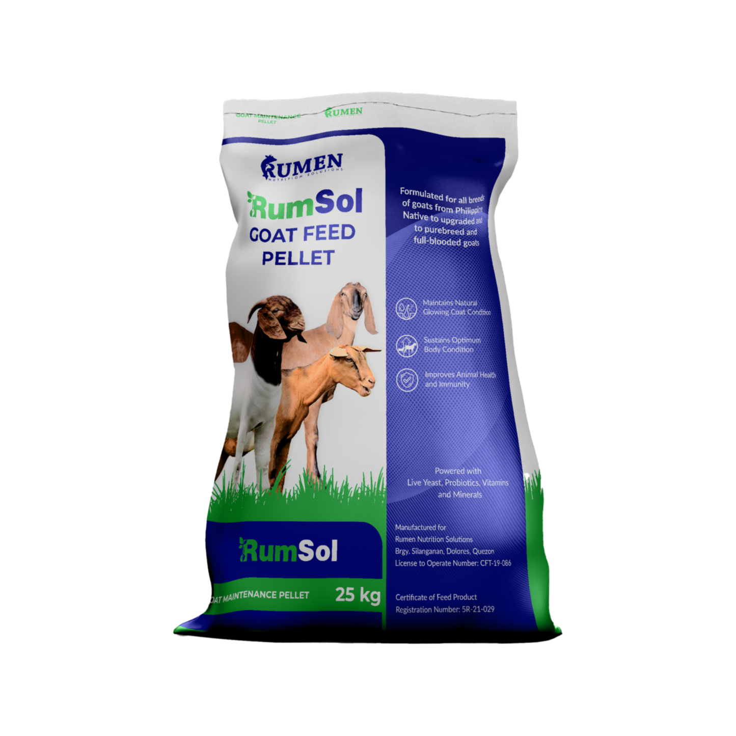RUMSOL GOAT FEED PELLETS